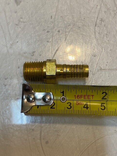 43 Quantity of Male Hose Barb Flare Adapter Hex Fittings 14mm Thread (43 Qty)