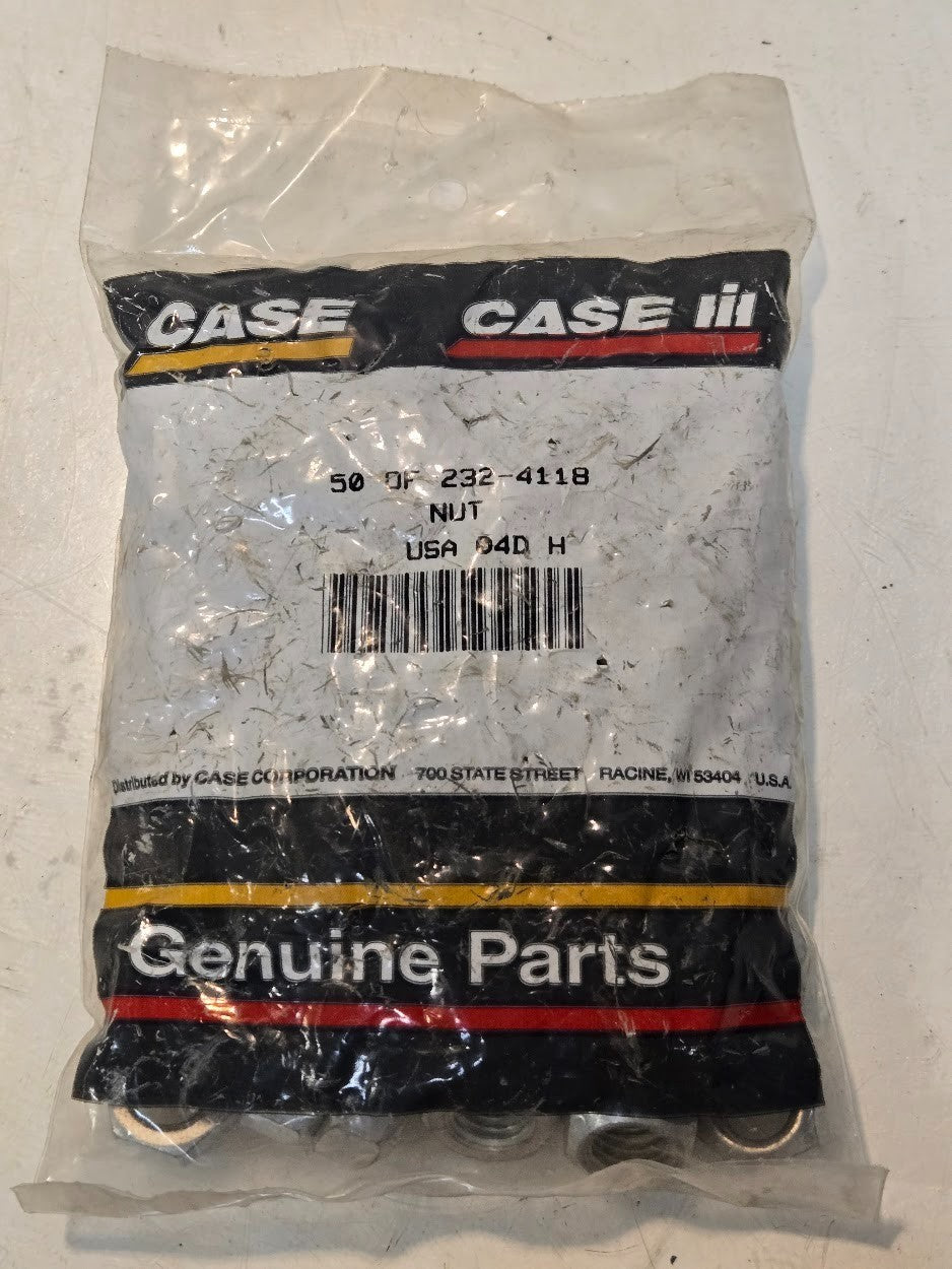 50 Quantity of Case 232-4118 Lock Nuts | 1/2"-13 | 3/4" Hex Size (50 Quantity)