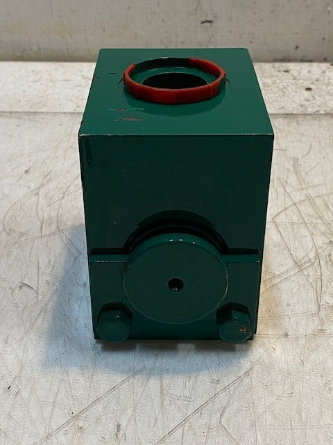 Hydraulic Solenoid Valve Manifold Green 37mm Thread OD 19mm ID 3"x4"x6-1/4"