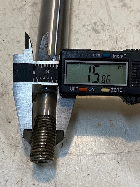 V-Rod Front Fork Inner Tube Fluid Pump Shaft 26-1/2" Long 16mm End 14mm Bore