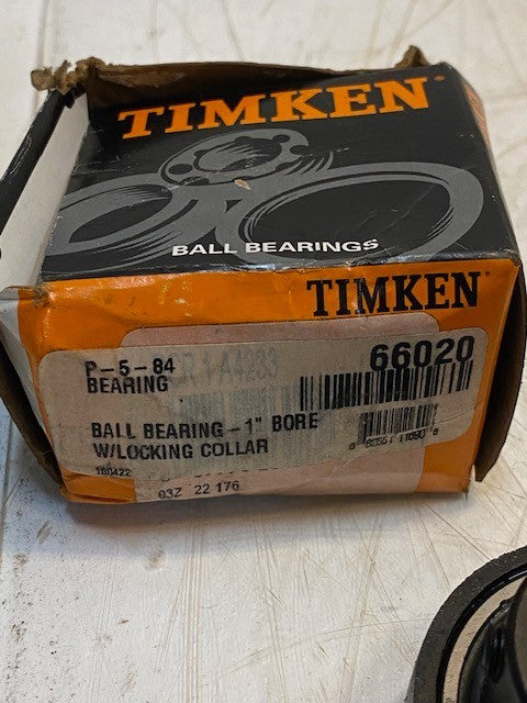 Timken 66020 | P-5-84 Bearing 1" Bore Cartridge Block Mounted HVAC Bearing