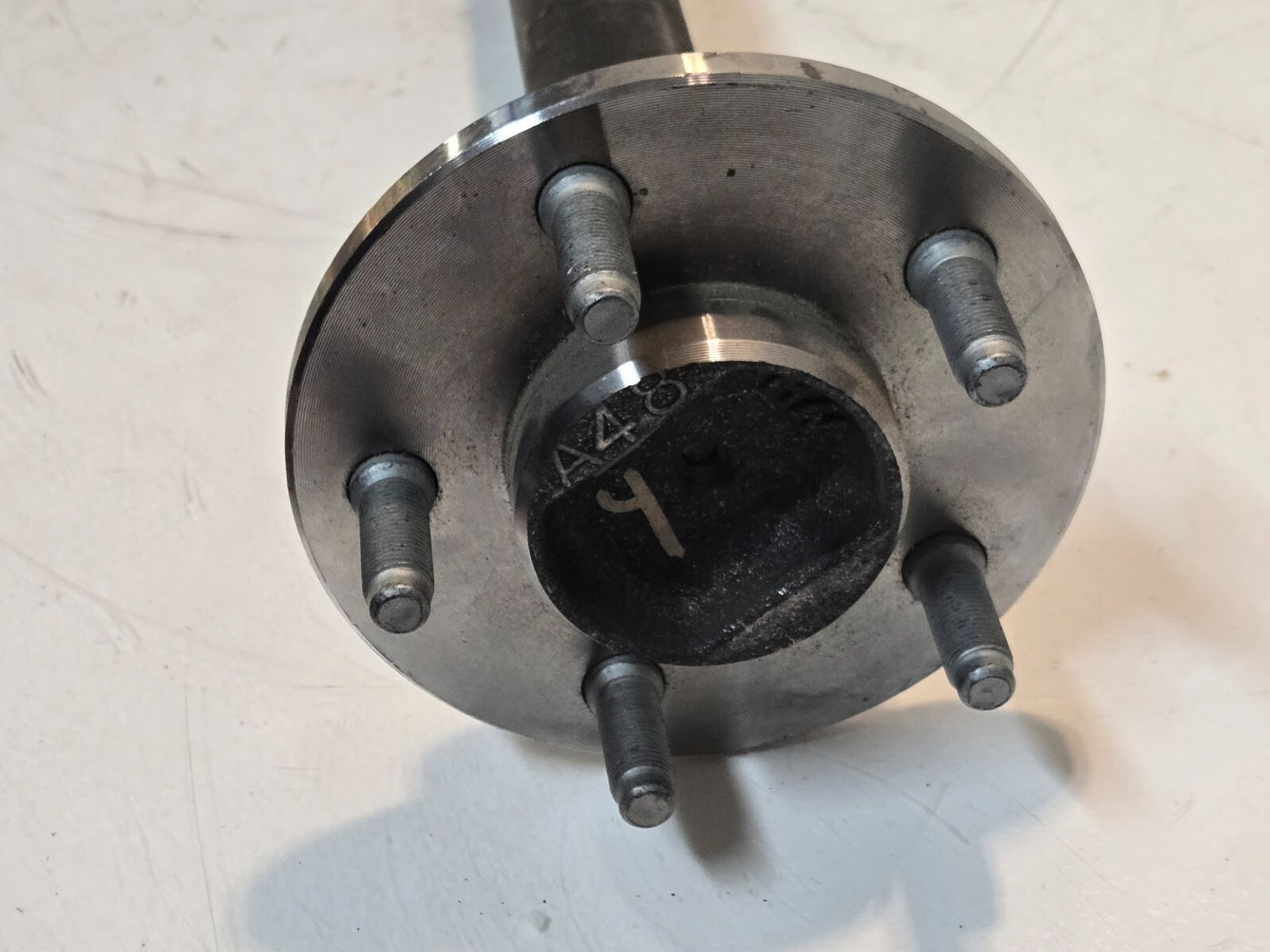 A48 Axle Shaft 1392R | 5x4.5 in Bolt Pattern | 32-7/8" Long | w/ ABS Sensor Ring