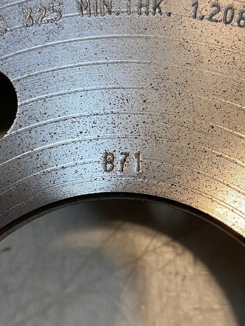 BPC Vented Disc Brake Rotor 325 MIN THK 1,208 0018 | 5x120mm | B71 | 55761