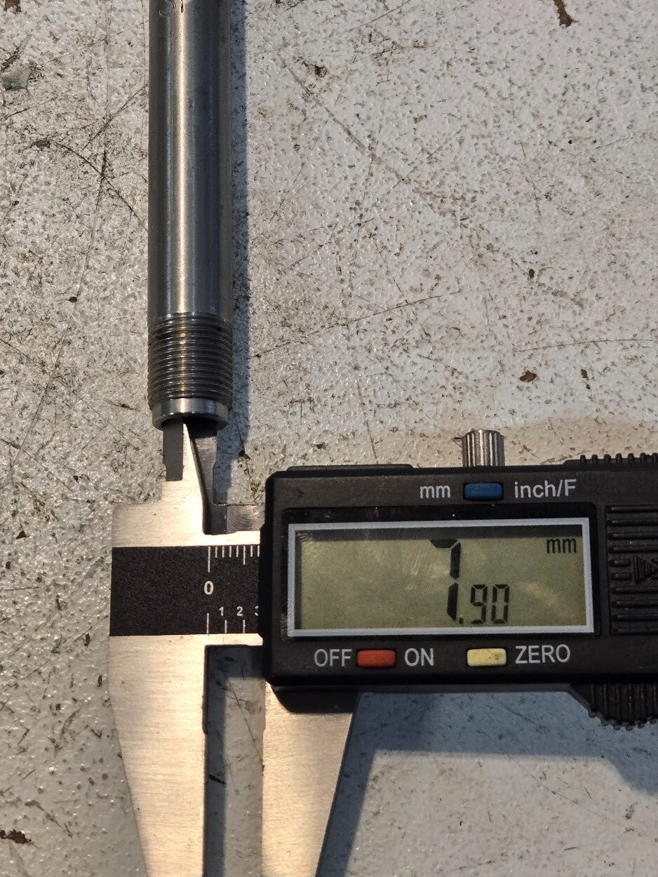 Harris 2393-3F 15" Stainless Steel Tip Tube