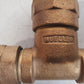 2 Qty. of Mueller Brass Service Tee 110 CTS Ends 3/4 x 3/4 x 1 | H-15381 (2 Qty)