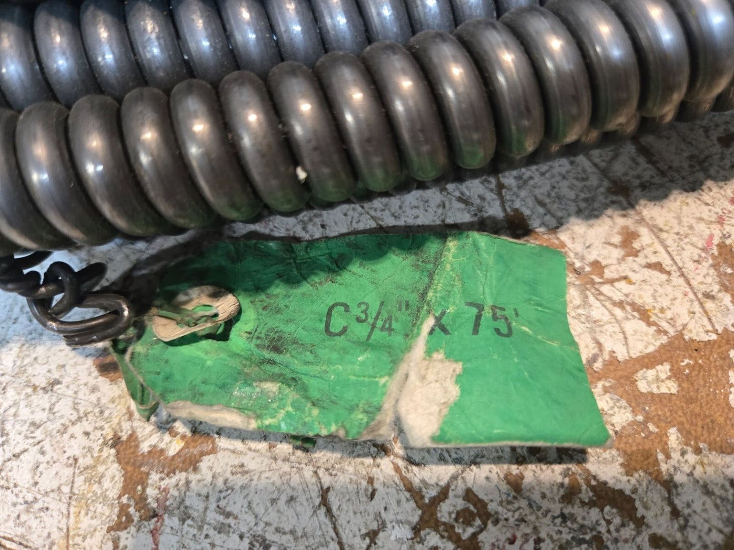 Drain Cleaning Cable 3/4" Diameter 75' Length