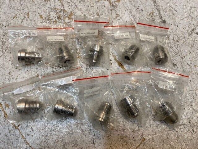 10 Quantity of Male Stainless Steel Hose Fitting Adapters YC101868-AN6 (10 Qty)