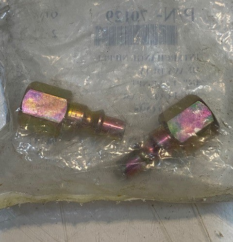 Bag of 2 Heavy Duty Quick Disconnect Interchange Nipples 1/4"-1/4" F-NPT 70129