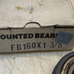 Hub City FB160X1-3/8, 1 3/8" Bore, Flange Bearing Unit, Set Screw, 2-Bolt
