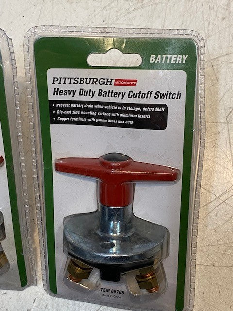 2 Quantity of Pittsburgh Heavy Duty Battery Cutoff Switches 66789 (2 Quantity)