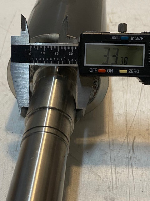 Pinch Tension Roller Gear 19-1/2" L 82mm OD 25mm End 15mm ID 29mm End