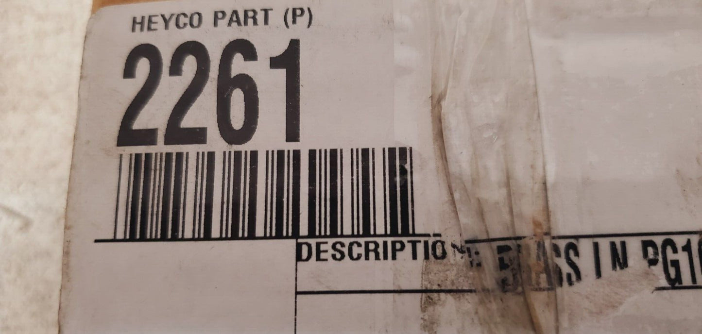 250 Qty Heyco Products Brass LN PG16 | 2261| 14060998 (250 Qty)