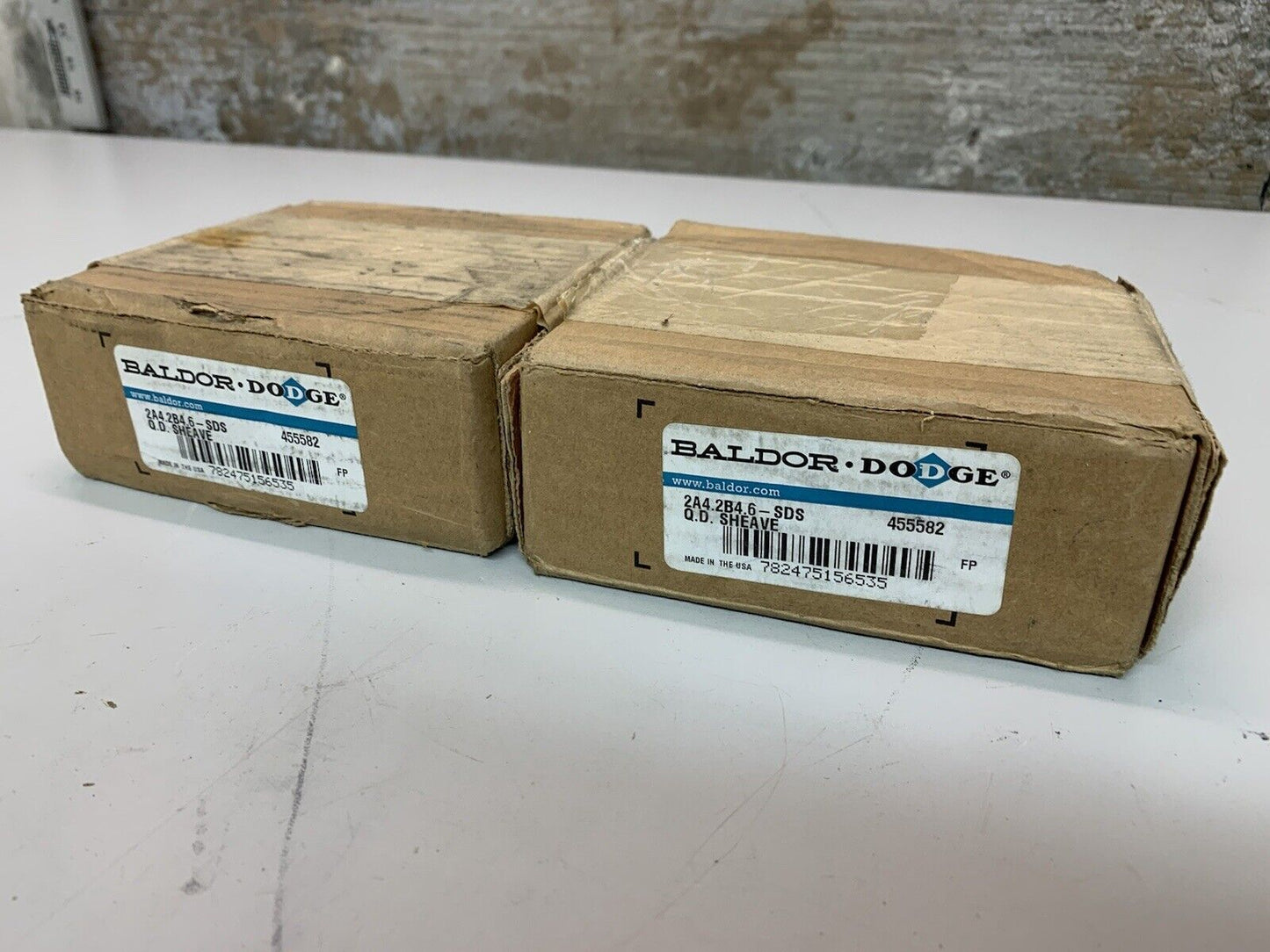 2 NIB Baldor Dodge 45582 2A4.2B4.6-SDS Q.D Sheave (2 Pack)