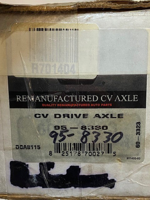 Quality Remanufactured CV Drive Axle 95-8330 | 22-1/2" Long 30mm Shaft