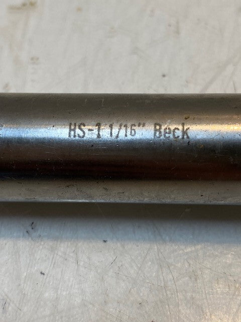 Beck Twist Drill Bit HS-1-1/16" | 10-1/2" Long 22mm Shaft 25mm OD 8-Spline