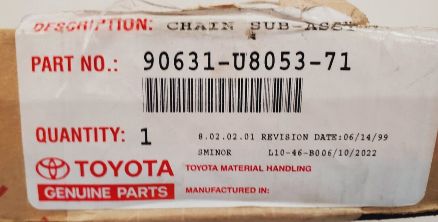 Toyota Chain Sub Assembly 90631-U8053-71 | 90631U805371 | L10-46-B01