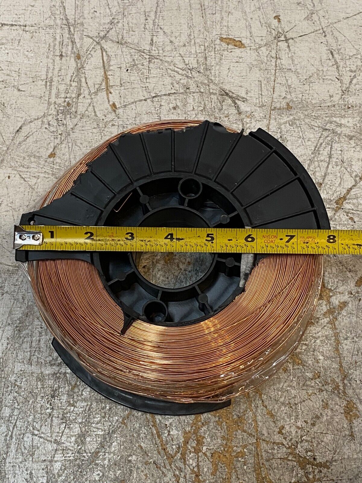 11 lbs of Solid Welding 1mm Wire on a Wheel