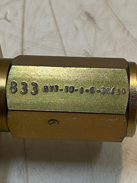 Vickers RV1-10-I-6H-36/30 Hydraulic Valve Block Assembly RV1-10-I-0-36/30