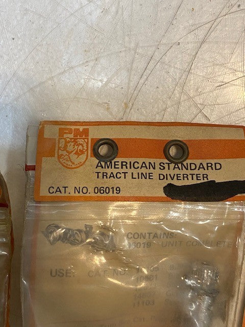 3 Quantity of P&M Cat. No. 06019 American Standard Tract Line Diverter (3 Qty)