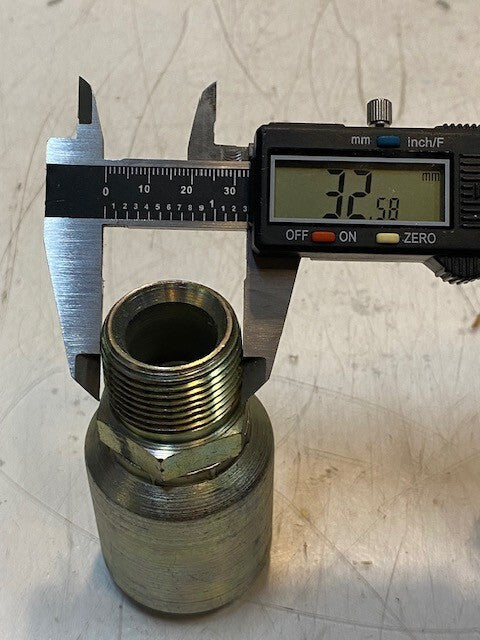 2 Quantity of Crimp Style Hydraulic Hose Fittings BW16 | 00232-B (2 Quantity)