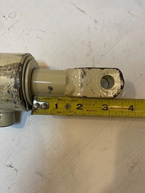 Hydraulic Cylinder, White, 40-1/2" Long 13mm Bore 61mm OD