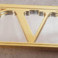 5 Quantity of Valentino Compact Gold Mirrors LD1112 (5Qty)