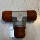 Parker 429334 Hydraulic Hose Line Tee Fitting Connector 22mm Thread 12mm ID