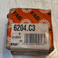 2 Quantity of FAG Deep Groove Bearings 6204C3 | 20x47x14mm (2 Quantity)