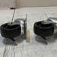 2 Pack of Standard Plate Casters 105mm Base 75mm OD 32mm Treadwidth(2 Quantity)