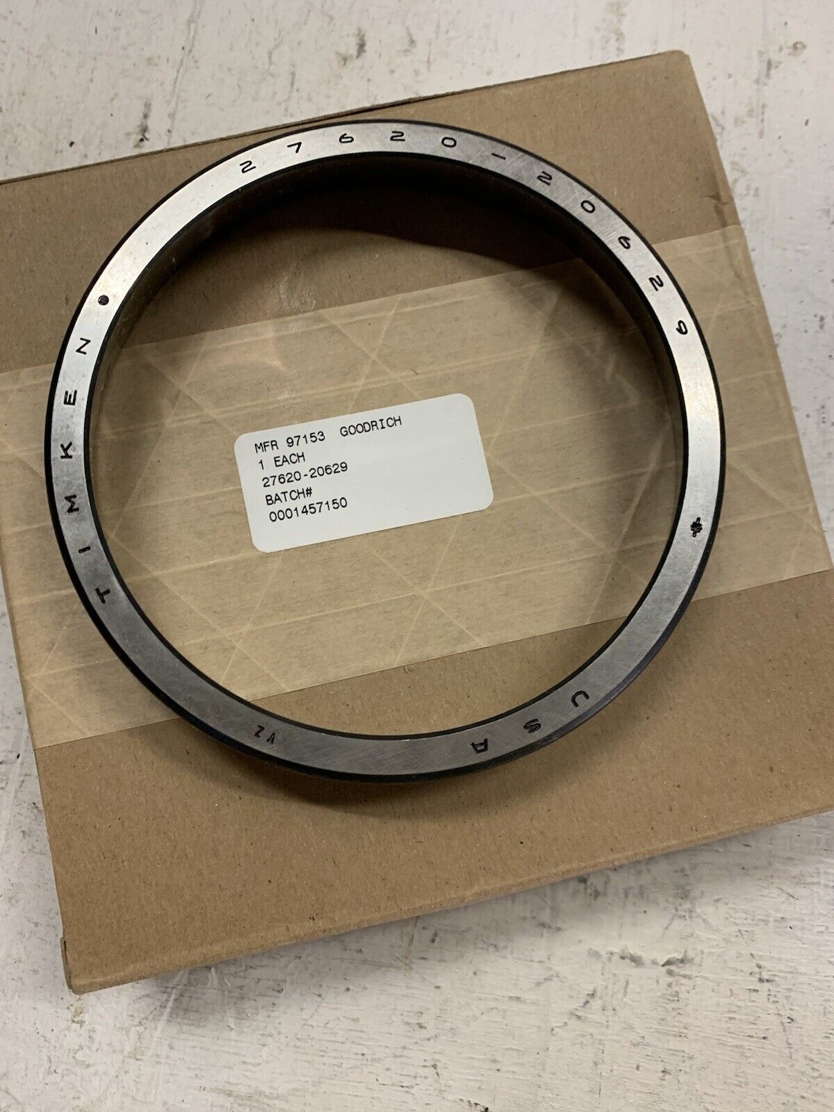 Timken 27620 FAA-PMA Tapered Rolling Aircraft Bearing - FREE SHIPPING