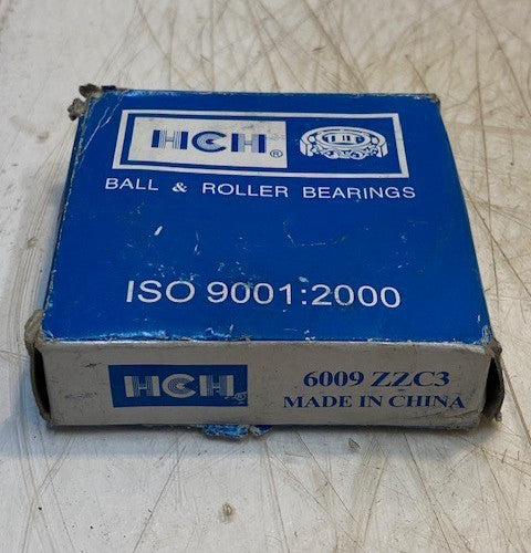 HCH Ball and Roller Bearing Metal Sealed Double Shield 6009ZZC3 | ISO 9001:2000