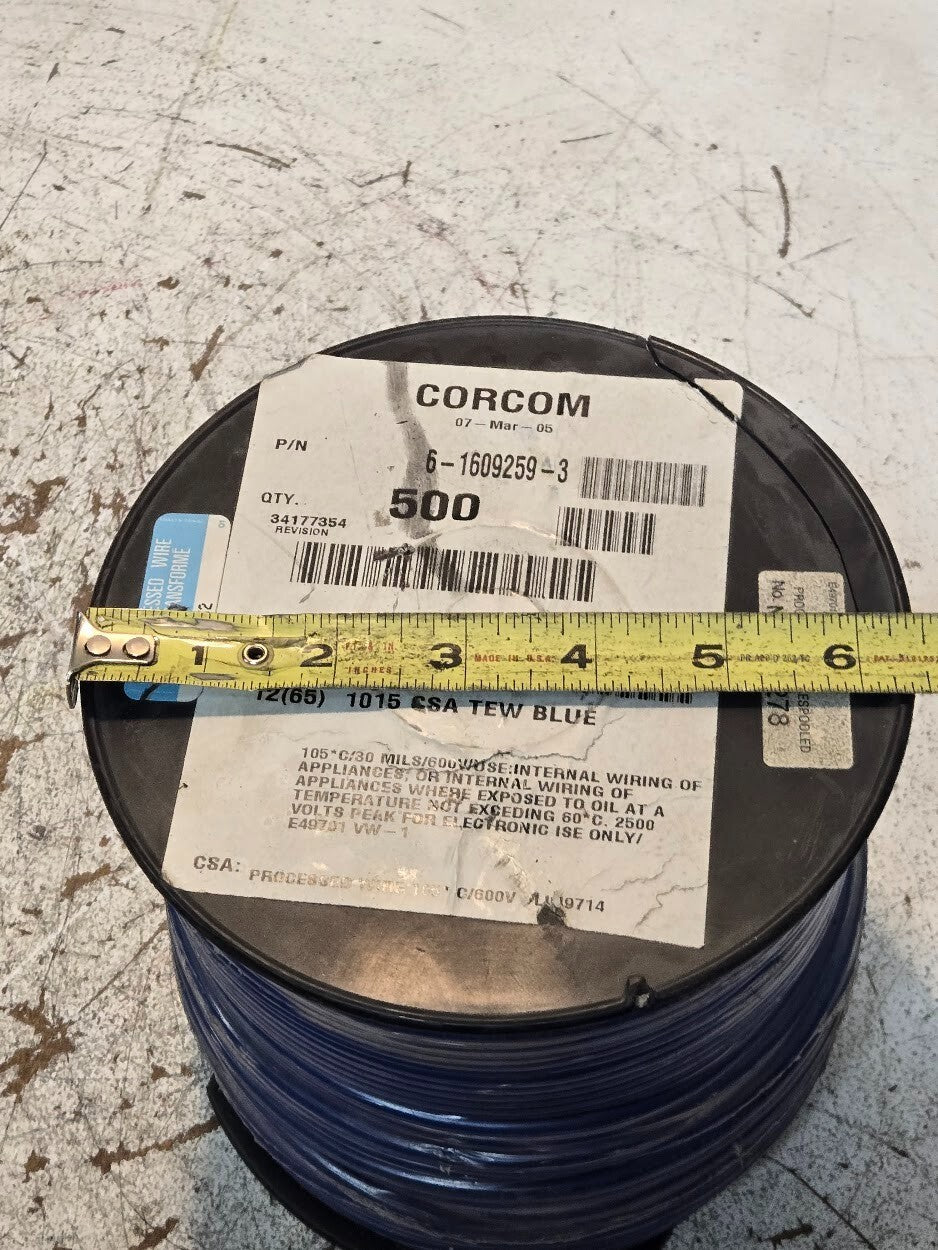 Corcom 12AWG 1015 CSA TEW Blue Wire 500' | 6-1609259-3 | 34177354 | 20197-00