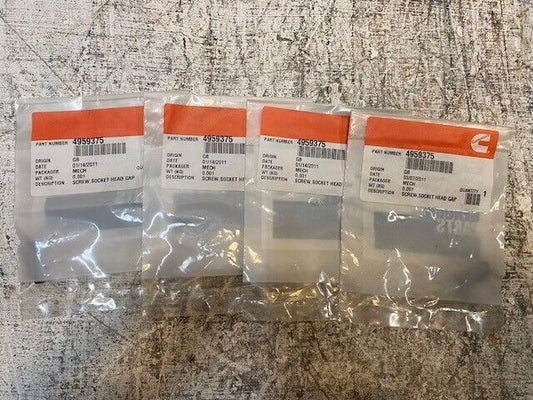 4 Quantity of Cummins Socket Head Cap Screws 4959375 (4 Quantity)