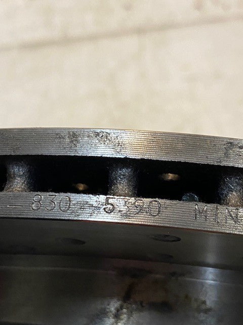 Eurorotor 5-Lug Brake Disc Rotor MA-830, 5390 Min Th 18, 5x114mm 66mm Bore