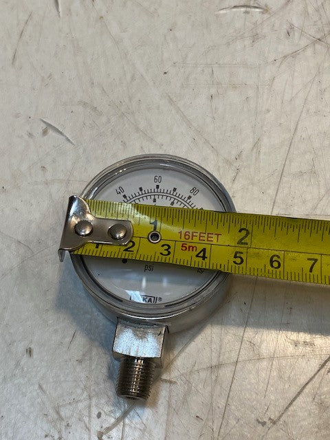 Wika 4205114 Pressure Gauge 131.11 2" 125 PSI/Bar 1/8" NPT LM