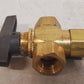 1/2" Female NPT Panel Mount Diverting Brass Valve