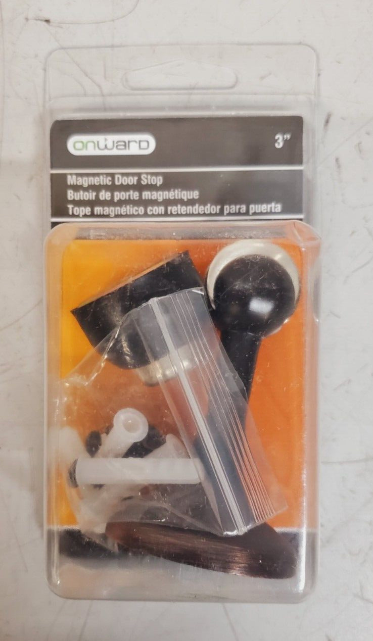 10 Qty. of Onward Richelieu Hardware 3" Magnetic Door Stops 67ORB-R (10 Qty)