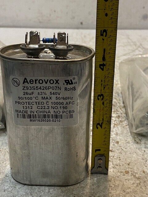 4 Quantity of Aerovox Capacitors Z93S5426P07N 26uF 540V 50/60Hz (4 Quantity)