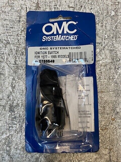 OMC System Matched Ignition Switch for 1977-1995 Models 0765549