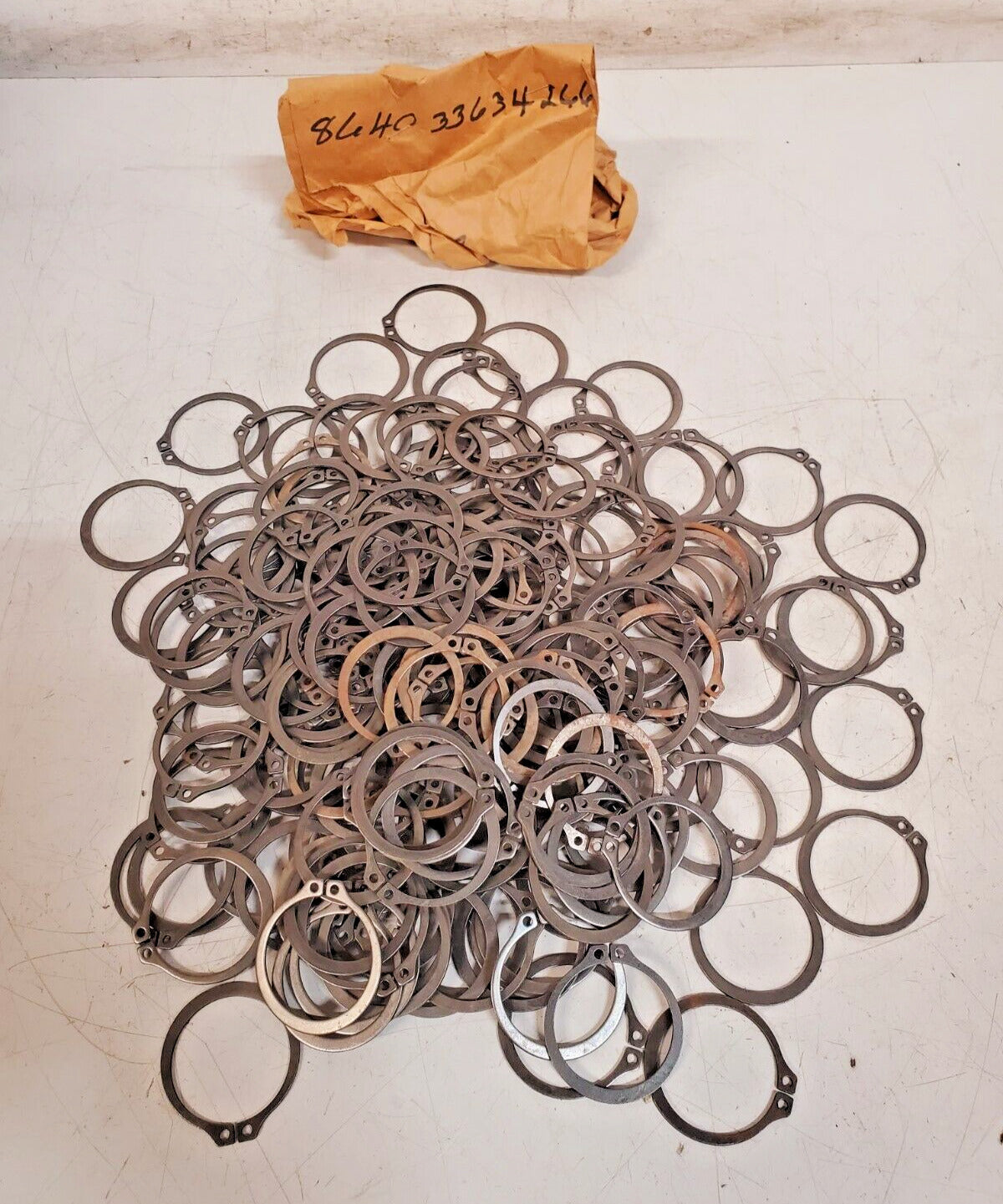 201 Qty. of Rotor Clip Retaining Rings 864033634266 | 1.6" ID x 0.06" (201 Qty)