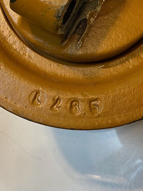 Bottom Track Roller L285 | 9" Long 7-1/2" Dia. 14mm Bolt Holes