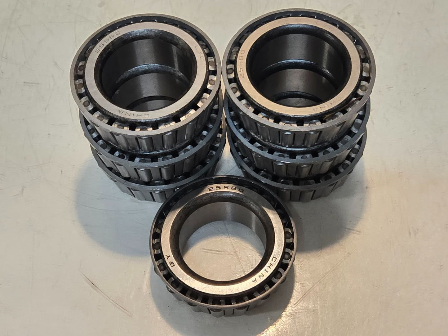 7 Quantity of LYC/GY Tapered Roller Bearing Cones 25580 | 1-3/4" Bore (7 Qty)