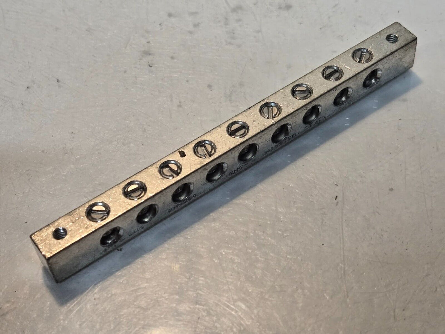 6 Quantity of EM4250 14-6 AWG 9 Place Grounding Blocks | 5" Long (6 Quantity)