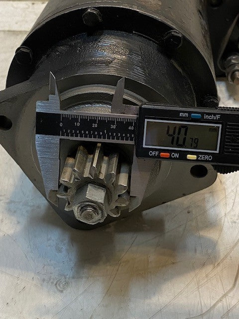 Starter Motor 41mm 11-Spline 17-3/4" Long 8-1/2" Wide 6" Tall