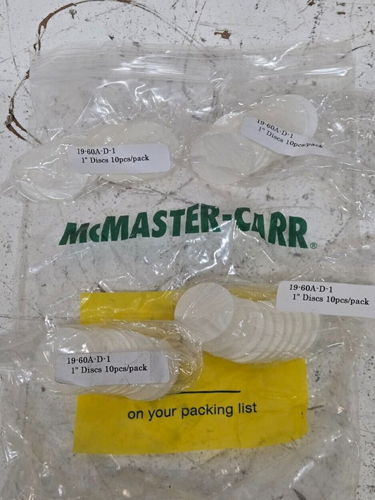 40 Quantity of McMaster-Carr 1" Adhesive Disks 19-60A-D-1 (40 Quantity)