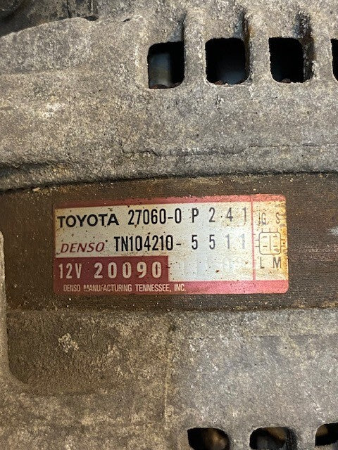 Toyota Alternator 27060-0P241 | Denso TN104210-5511 | 12V | 20090