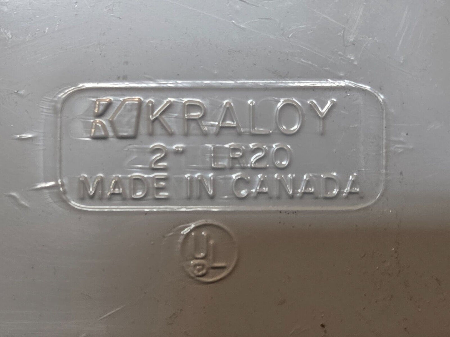2 Quantity of Kraloy LR20 2" Conduit Access Fittings 10.5"x4.25"x3.75" (2 Qty)