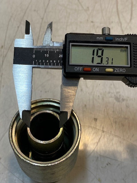 2 Quantity of Crimp Style Hydraulic Hose Fittings BW16 | 00232-B (2 Quantity)