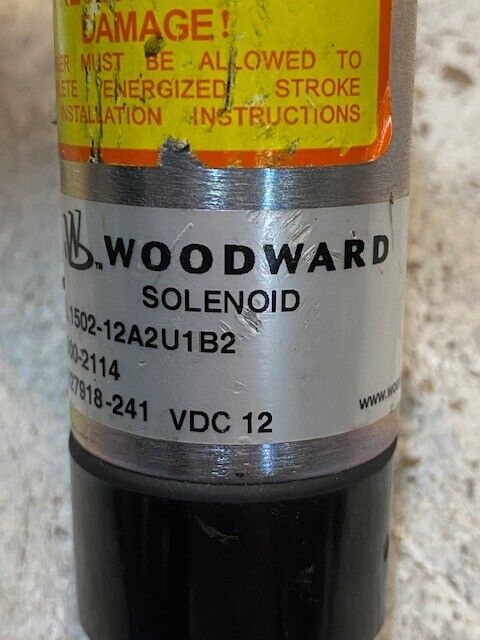 Woodward Solenoid 1500-2114 | 1502-12A2U1B2 | 4027918-241 VDC12