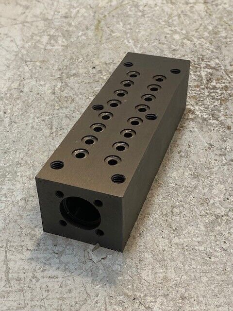 5 Qty of Manifolds 6-1/8" x 1-7/8" x 1-5/8" 20mm ID 9mm/6mm/5mm Holes (5 Qty)